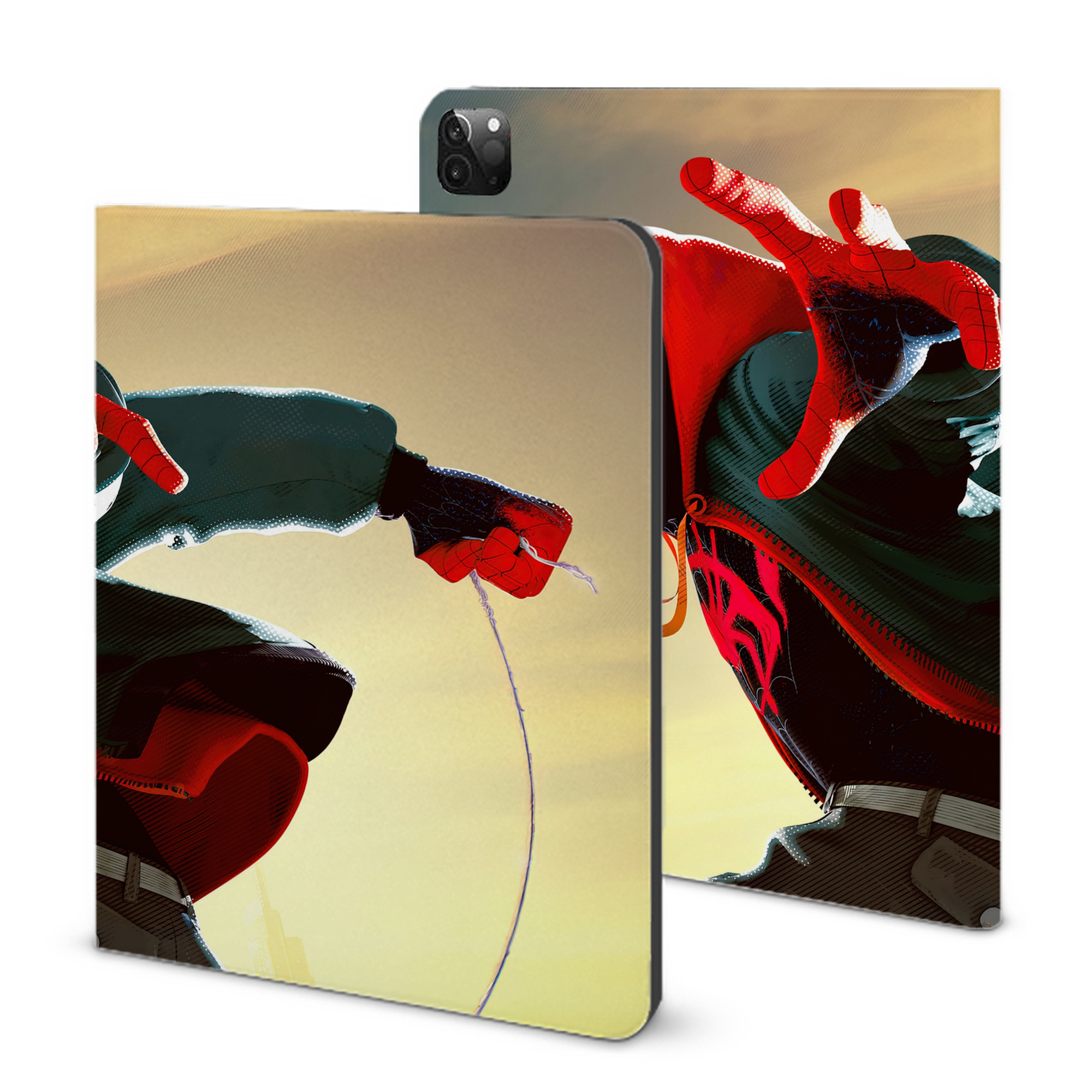 （画像用） Spider Man スパイダーマン IPadケース ペンホルダー付き ブックスタイルデザイン